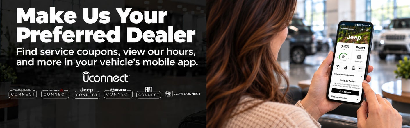 uconnect® make us your preferred dealer | Ed Martin Chrysler Dodge Jeep Ram in Anderson IN