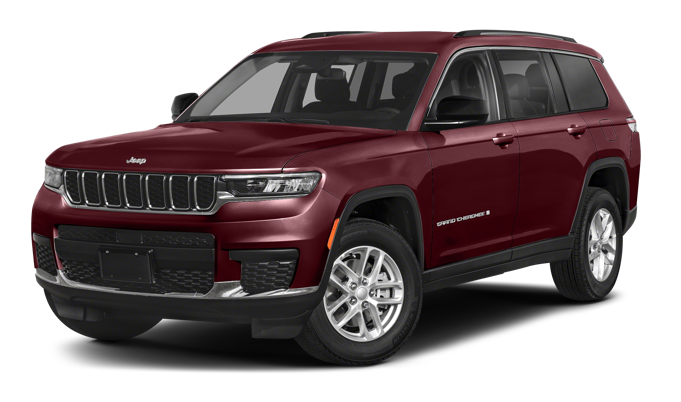 A red 2023 Jeep Grand Cherokee L