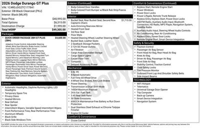 2026 Dodge Durango GT Plus