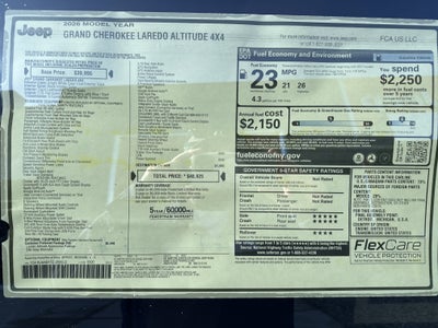 2026 Jeep Grand Cherokee Laredo Altitude 4x4