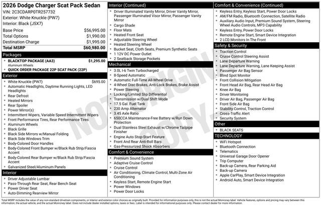 2026 Dodge Charger R/T Scat Pack
