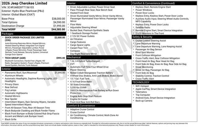 2026 Jeep Cherokee Limited