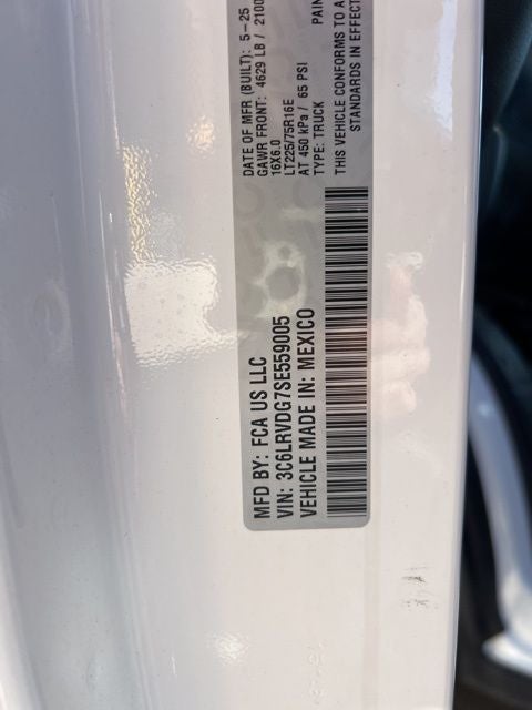 2025 RAM ProMaster 2500 High Roof