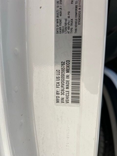 2025 RAM ProMaster 2500 High Roof 159 WB