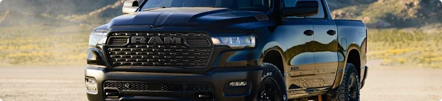 Shopping for a 2026 RAM 1500 at Ed Martin CDJR in Anderson, Indiana